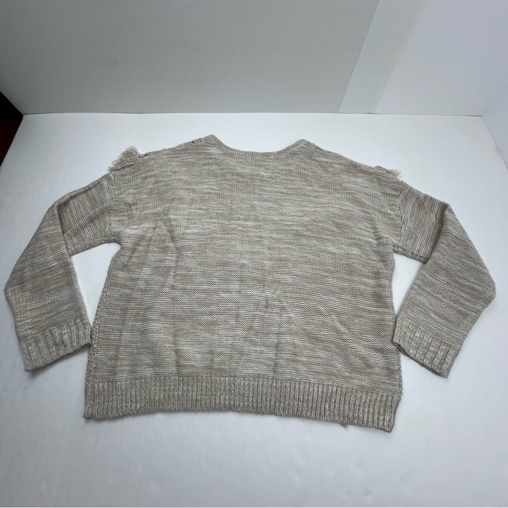Snails & Cinnamon Heathered Tan Sweater Womens Size Large‎ Cable Knit *TINY FLAW - Picture 11 of 11